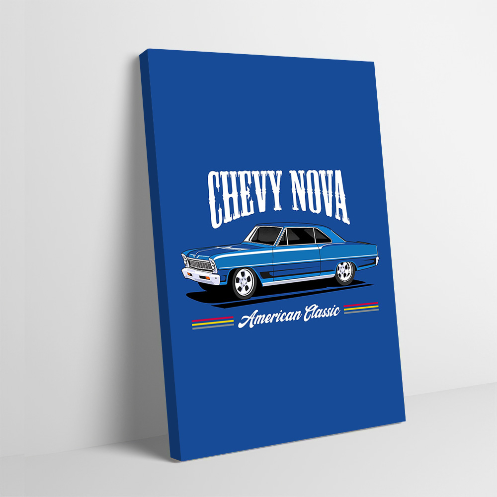 Nova Decor & Lighting Vase - Chevy Nova Classic Cars Printing Poster