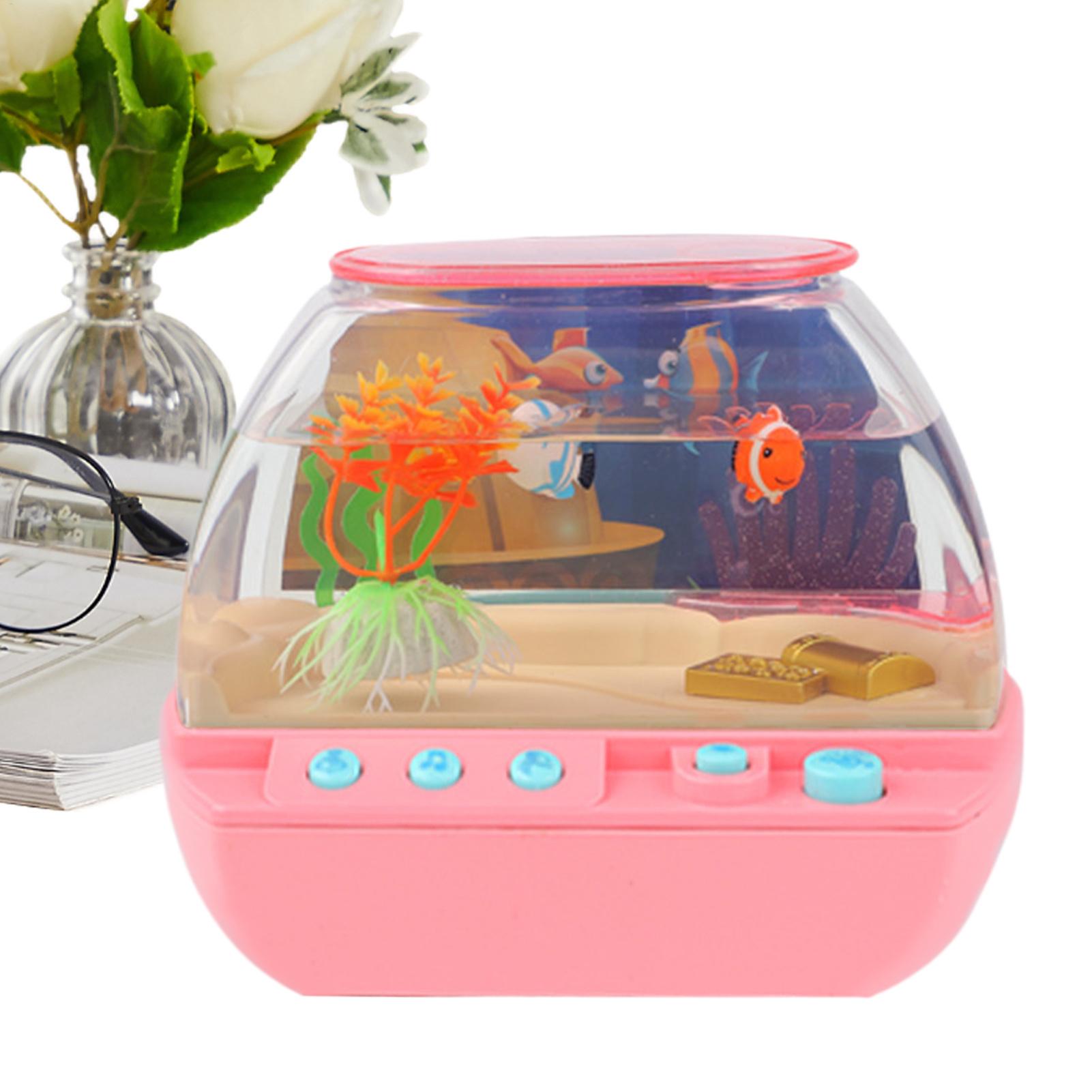 Lighting Decor For Bedroom - Toy Fish Tank Home Decoration With