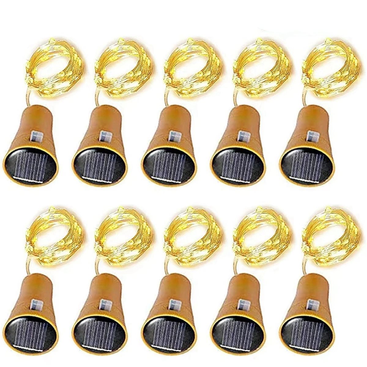 LUCKshopping 20Pcs Solar Wine  - Decor Lighting Cork review and price