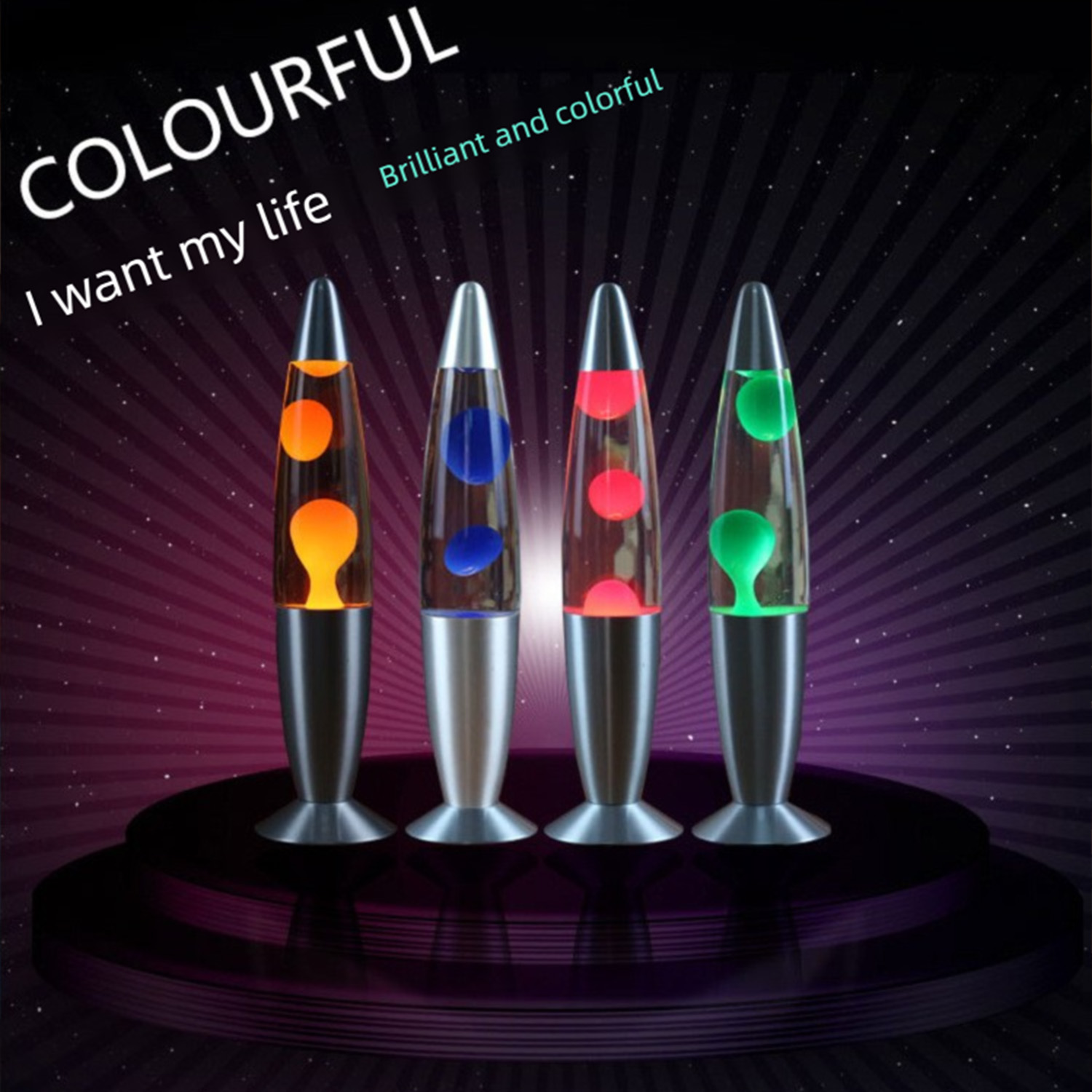 Jellyfish decorative lamp, met - Lava Lamp Desktop review and price