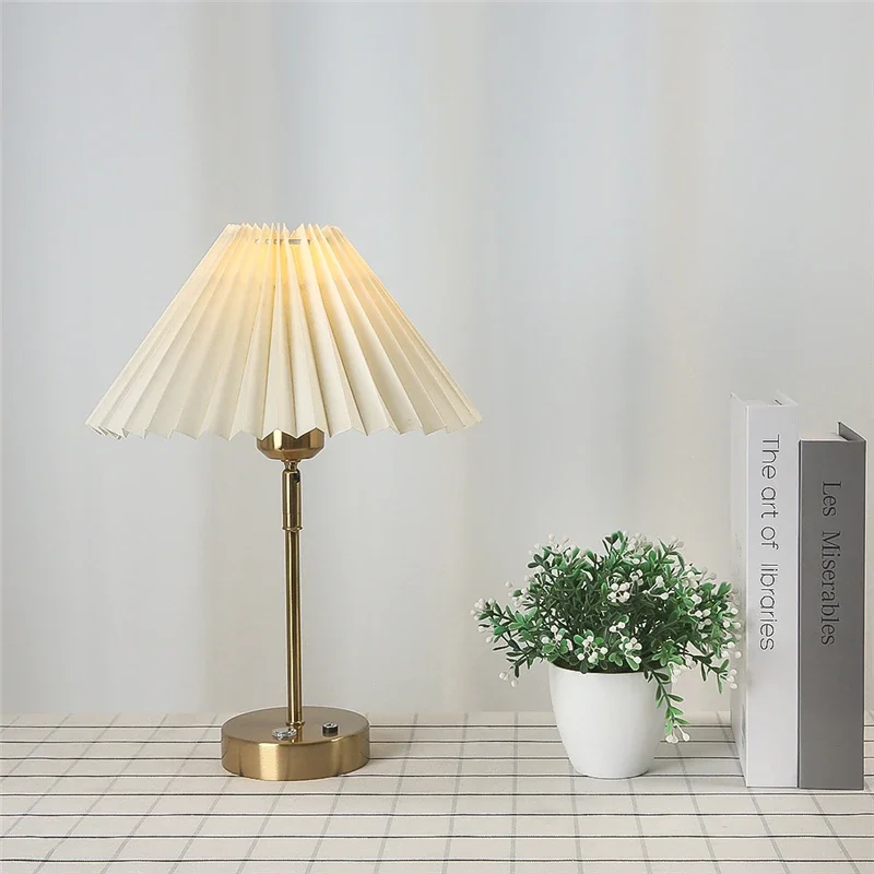 Modern Adjustable Pleated Tabl - Lava Lamp Desktop review and price