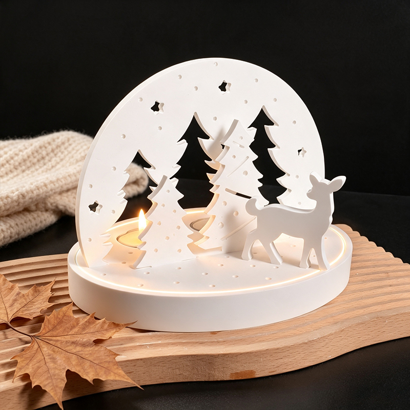 Christmas Elk Tealight Candle  - Candle Holder Set review and price