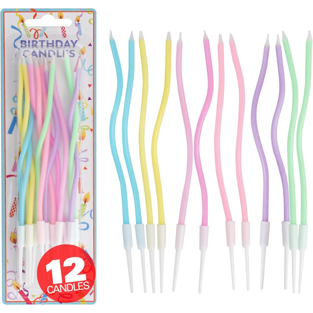 Rainbow Spiral Birthday Cake C - Candle Holder Set review and price
