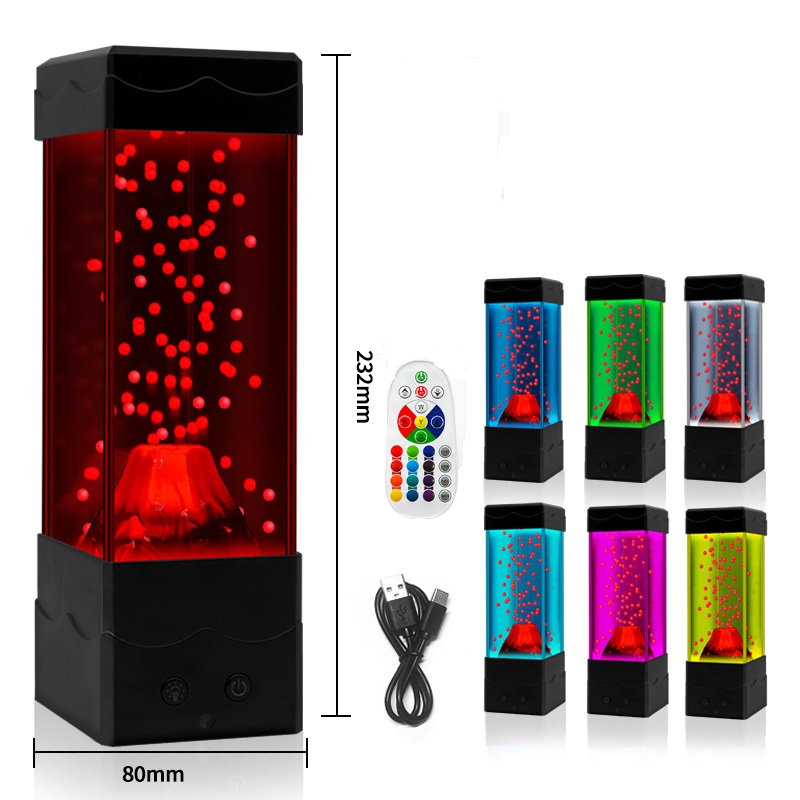 LED Lava Volcano Light Home De - Lava Lamp Desktop review and price