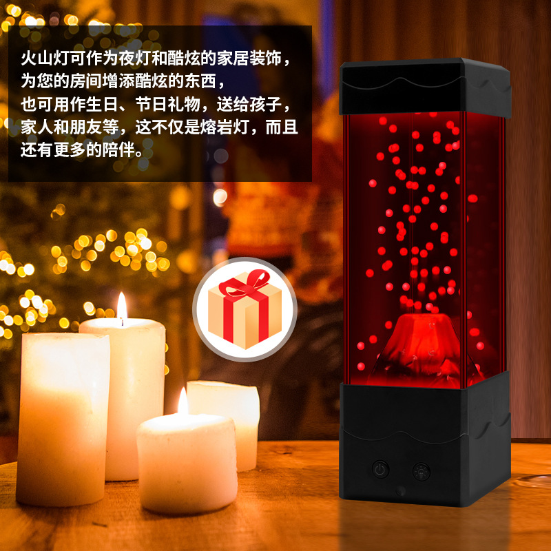 LED Lava Volcano Light Home De - Lava Lamp Desktop review and price