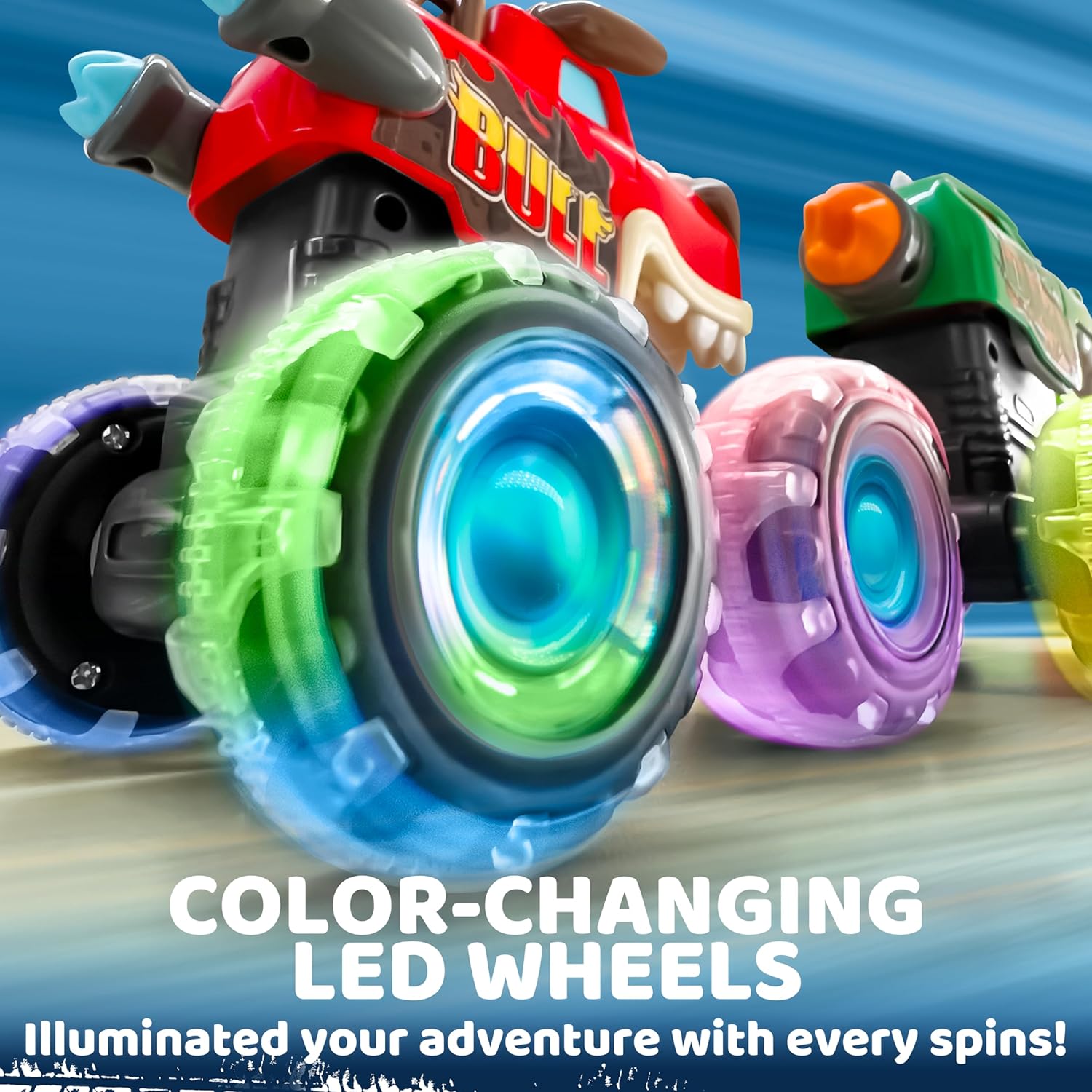 JOYFY 3 Pack Monster Truck Toy - Lighting Christmas Decor review and price