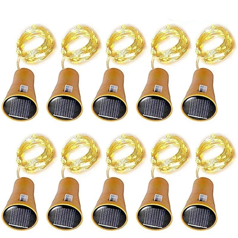 ABHU 20Pcs Solar Wine Bottle S - Decor Lighting Cork review and price