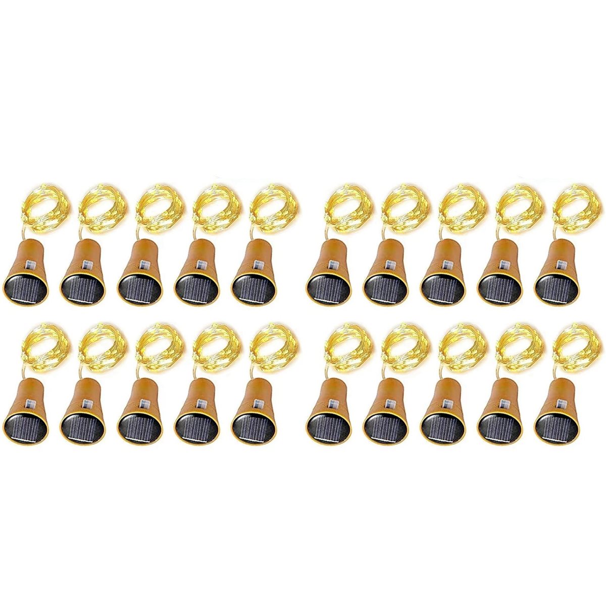 ABHU 20Pcs Solar Wine Bottle S - Decor Lighting Cork review and price