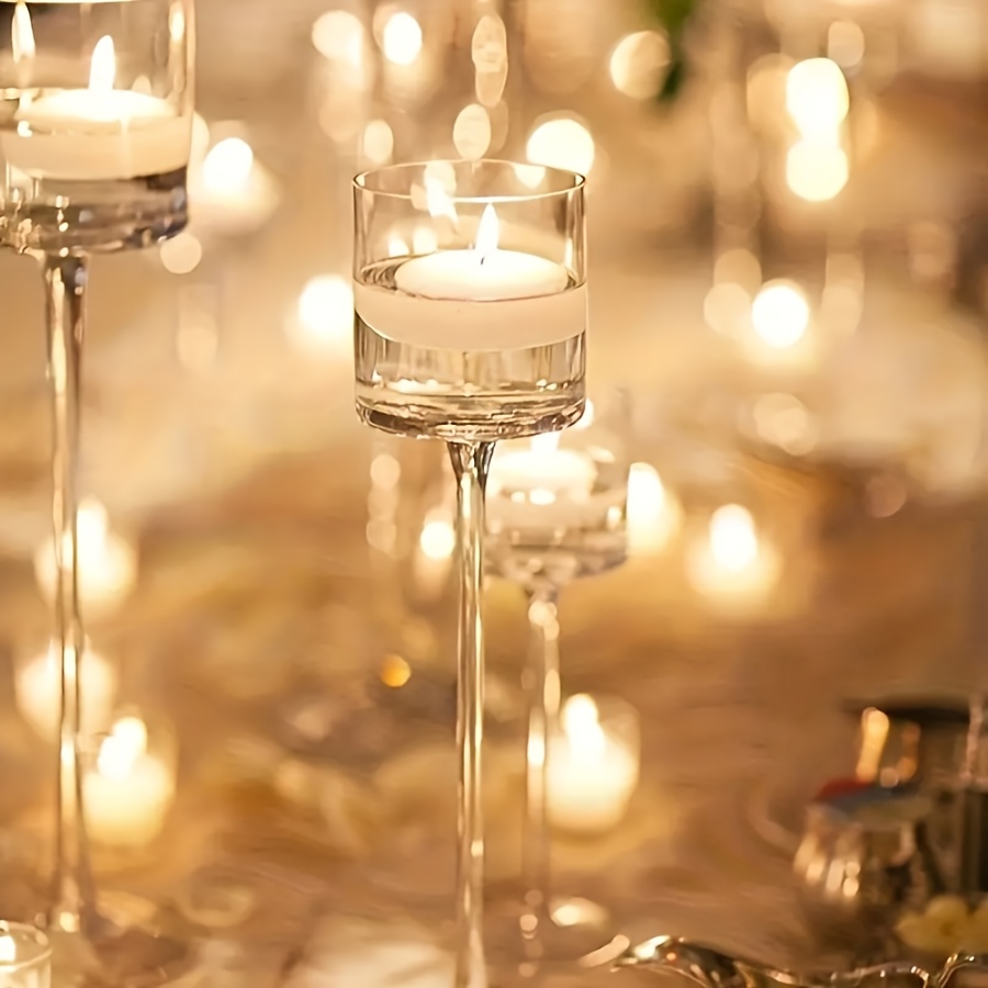 3PCS Transparent Glass Candle  - Candle Holder Set review and price