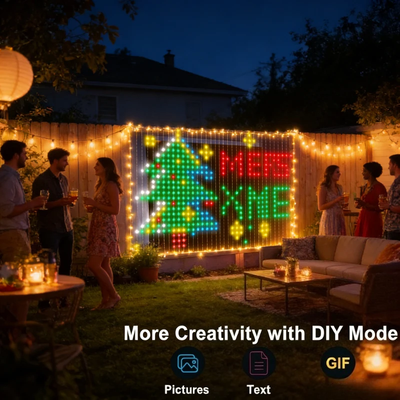Smart 400LED Curtain Lights, M - Lighting Christmas Decor review and price