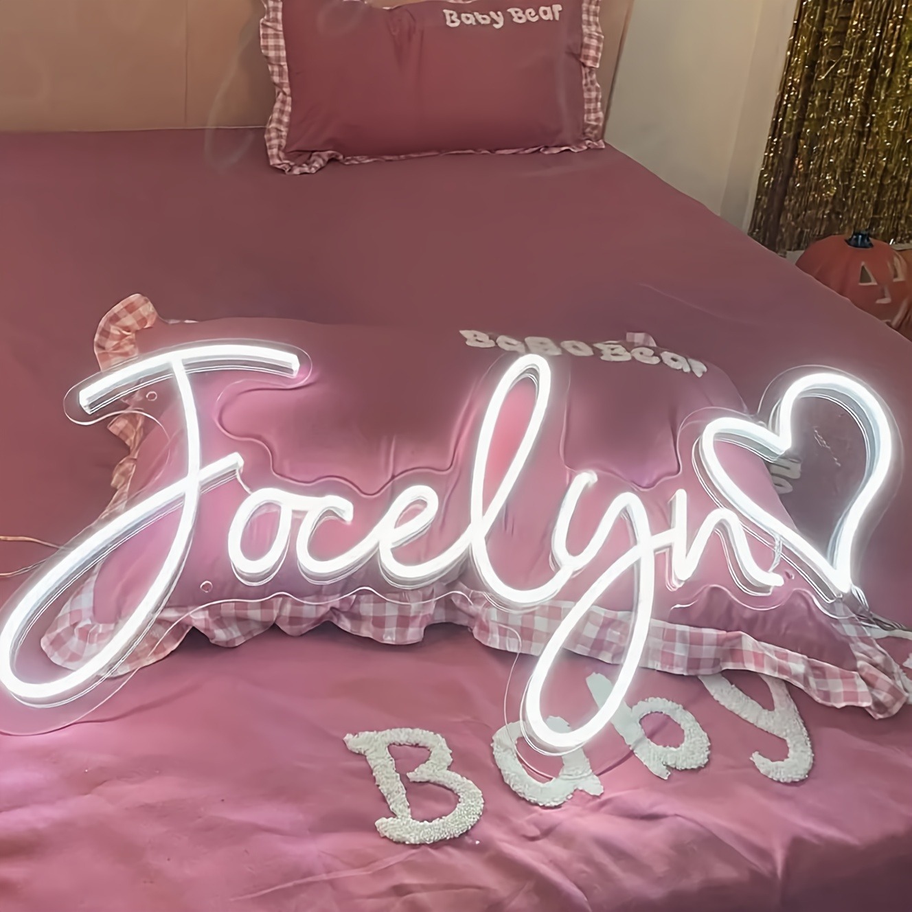 Custom LED Personalized Neon S - Lighting Christmas Decor review and price