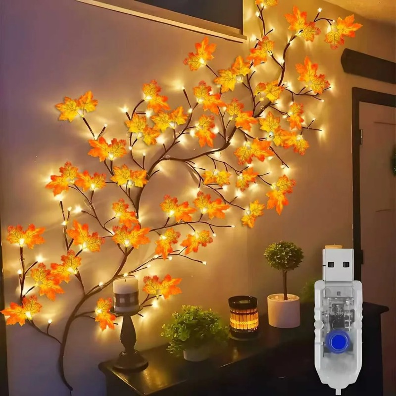 DIY Maple Leaf Rose Pendant US - Home Lighting And Decor review and price