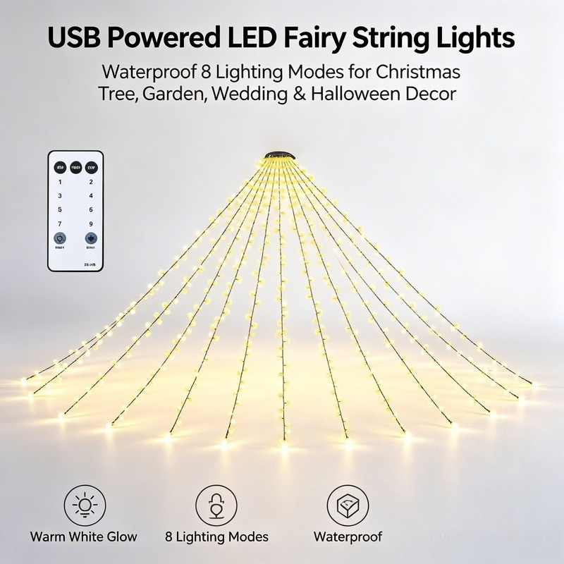 USB LED Fairy String Lights, W - Lighting Christmas Decor review and price