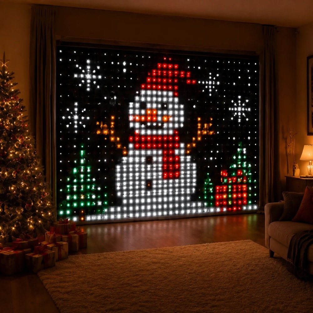 LED Pixel Curtain Lights Bluet - Home Lighting And Decor review and price