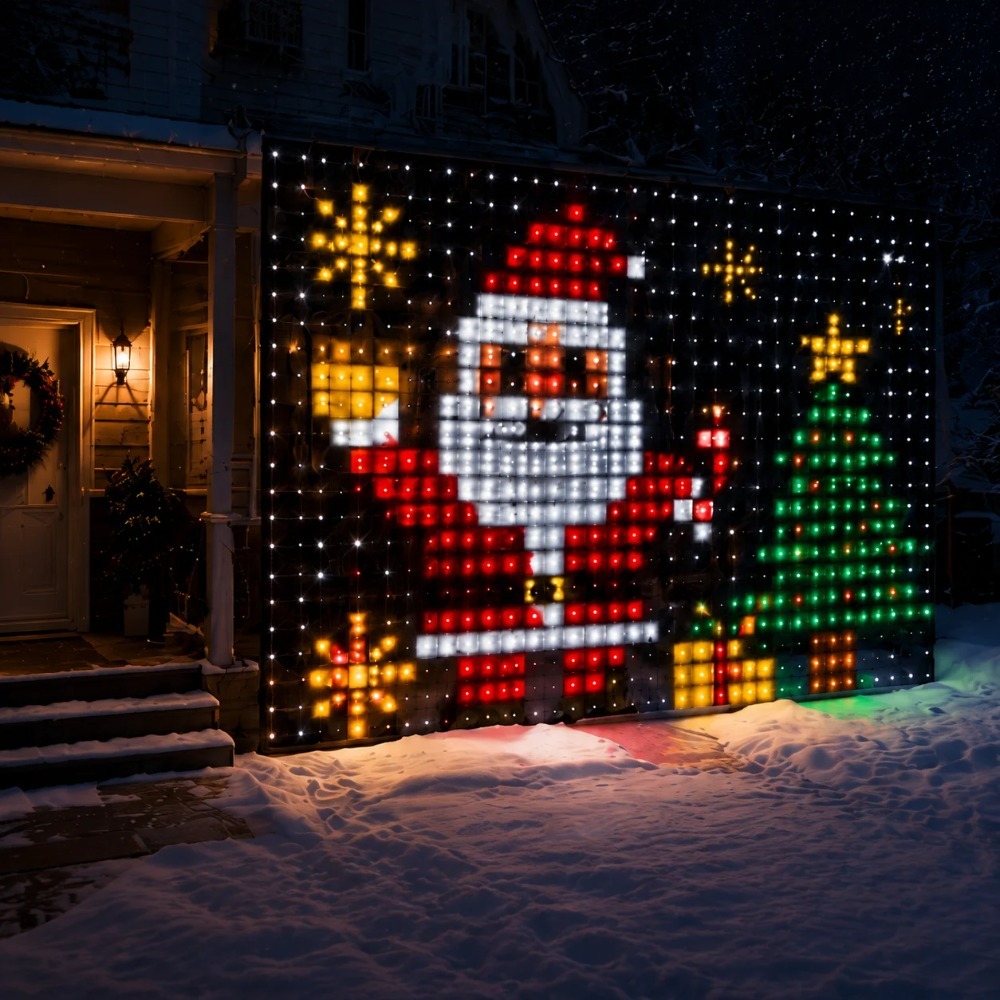 LED Pixel Curtain Lights Bluet - Home Lighting And Decor review and price