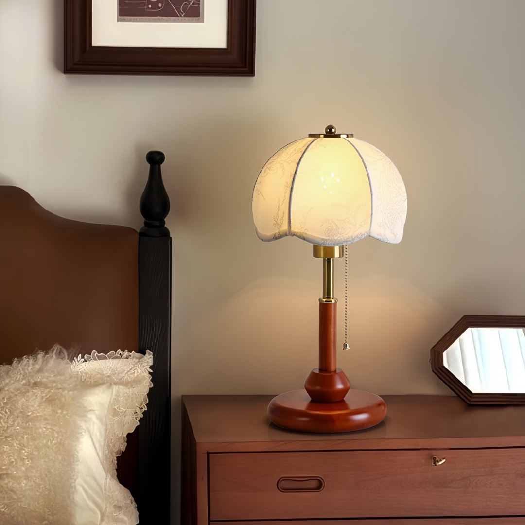 Vintage Scalloped Dome Table L - Lighting Decor For Bedroom review and price