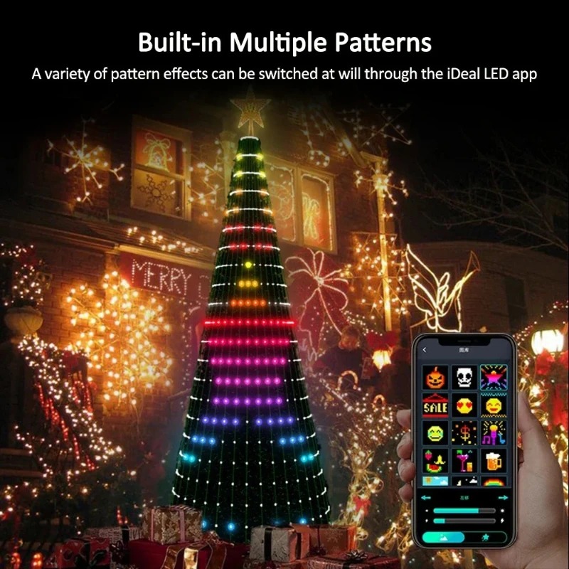 Christmas Star Tree Lights RGB - Lighting Christmas Decor review and price