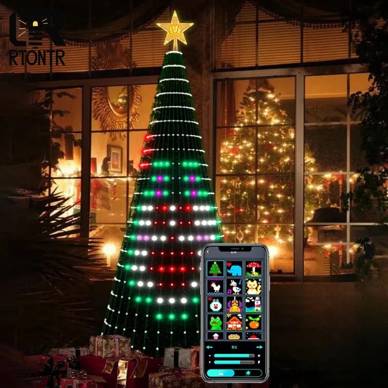 Christmas Star Tree Lights RGB - Lighting Christmas Decor review and price