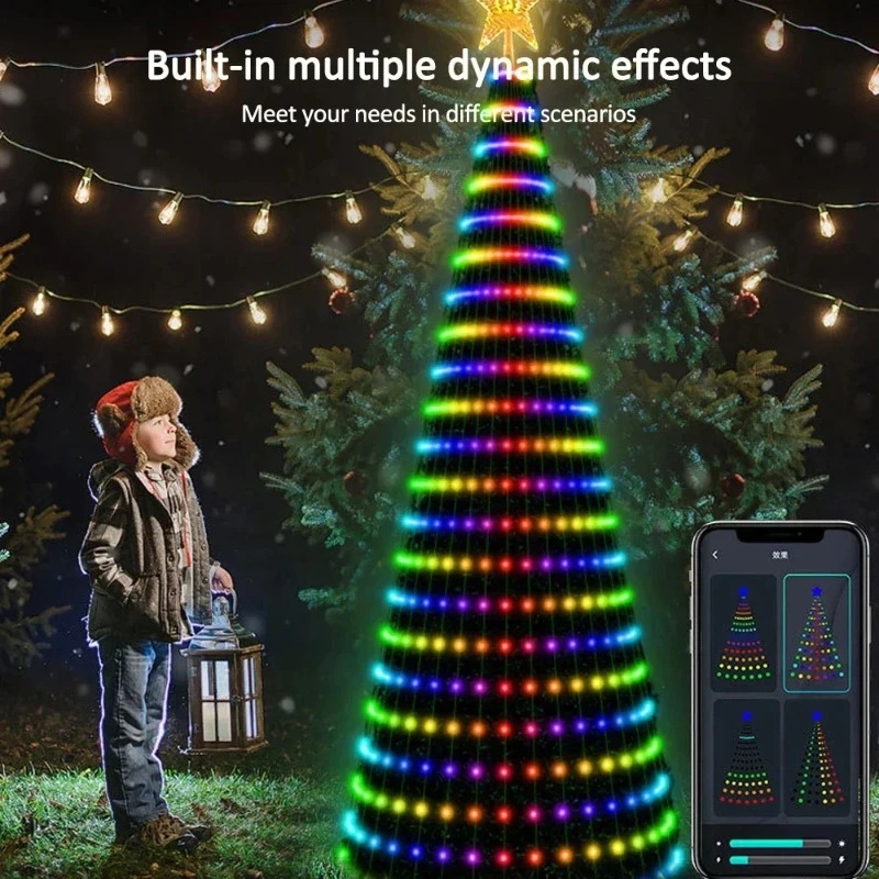 Christmas Star Tree Lights RGB - Lighting Christmas Decor review and price