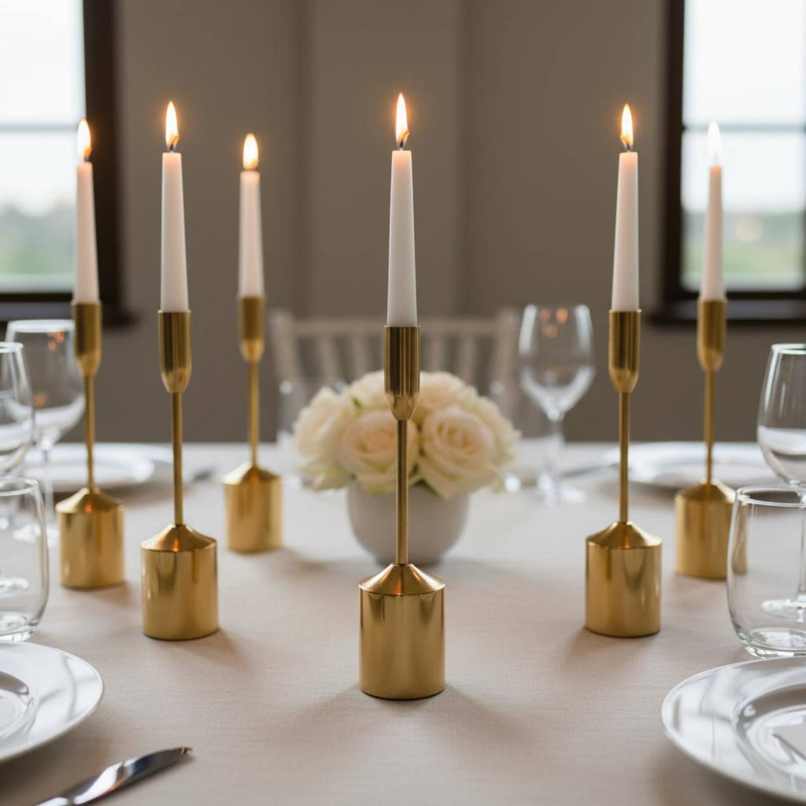 6 Pieces Metal Taper Candle Ho - Candle Holder Set review and price