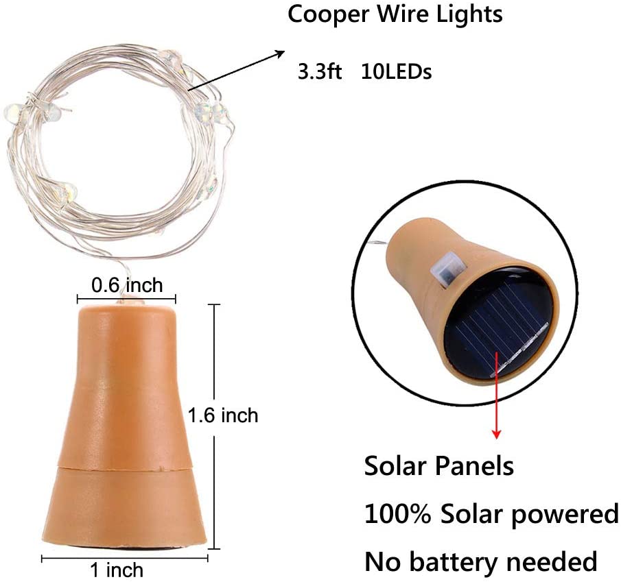 Solar Wine Bottle Led String F - Decor Lighting Cork review and price