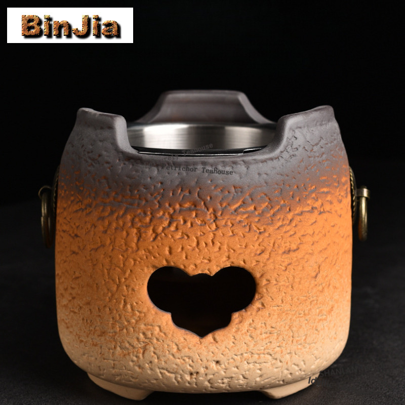 Crude Pottery High-handled Pot - Candle Holder Set review and price