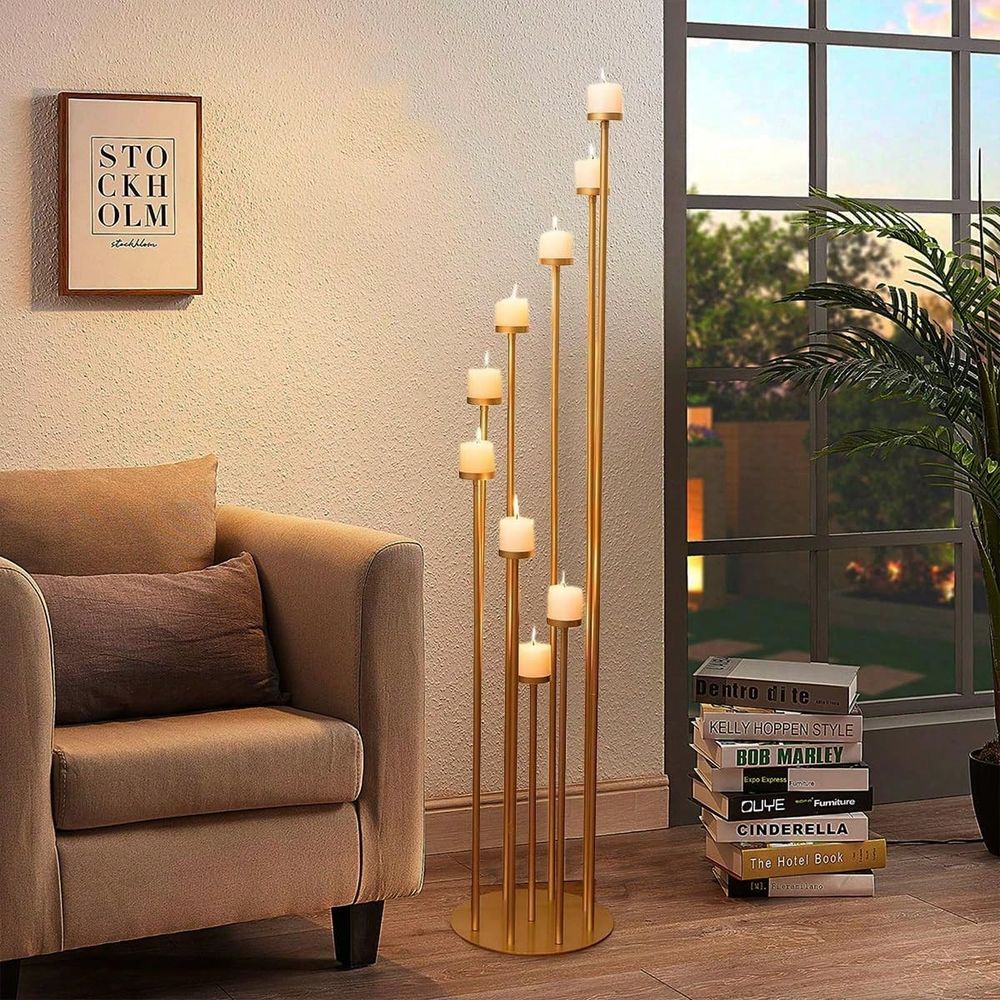 2Pcs 9 Arm Candelabra,Floor Ca - Candle Holder Set review and price
