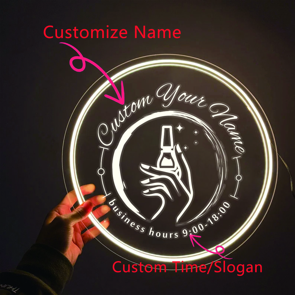 1PC Round Shape Nail Art Theme - Lighting Christmas Decor review and price