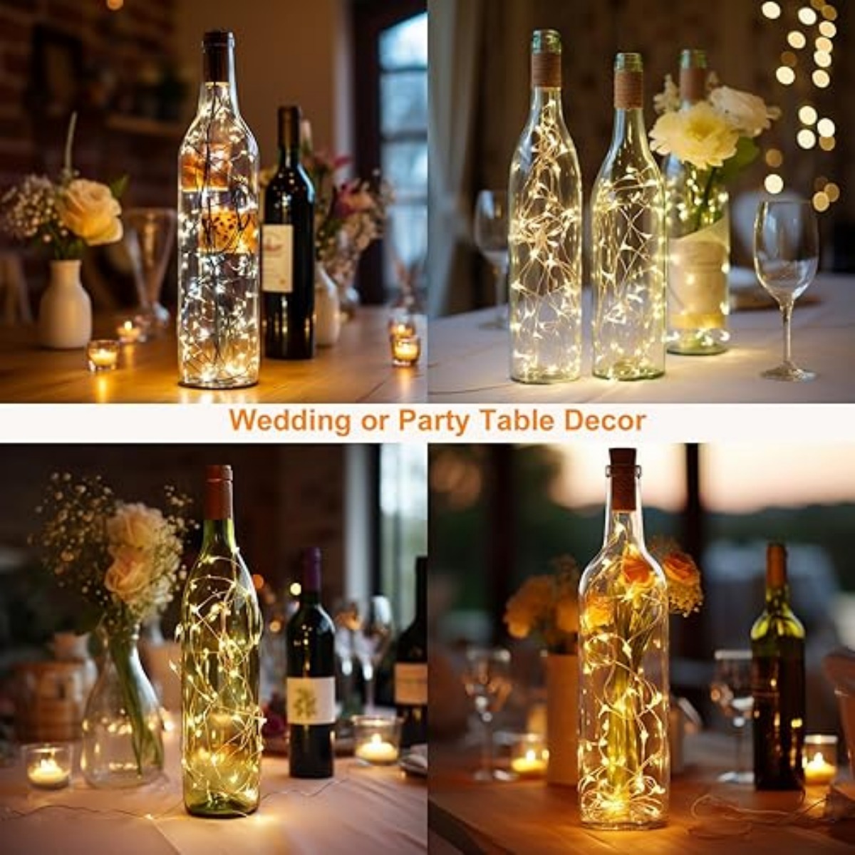 10/12 Pack Bottle Lights with  - Decor Lighting Cork review and price