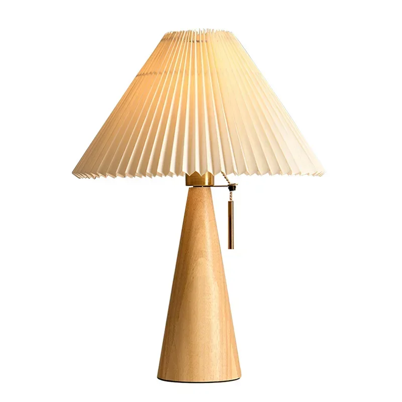 Retro Pleated Table Lamp Nordi - Lighting Decor For Bedroom review and price