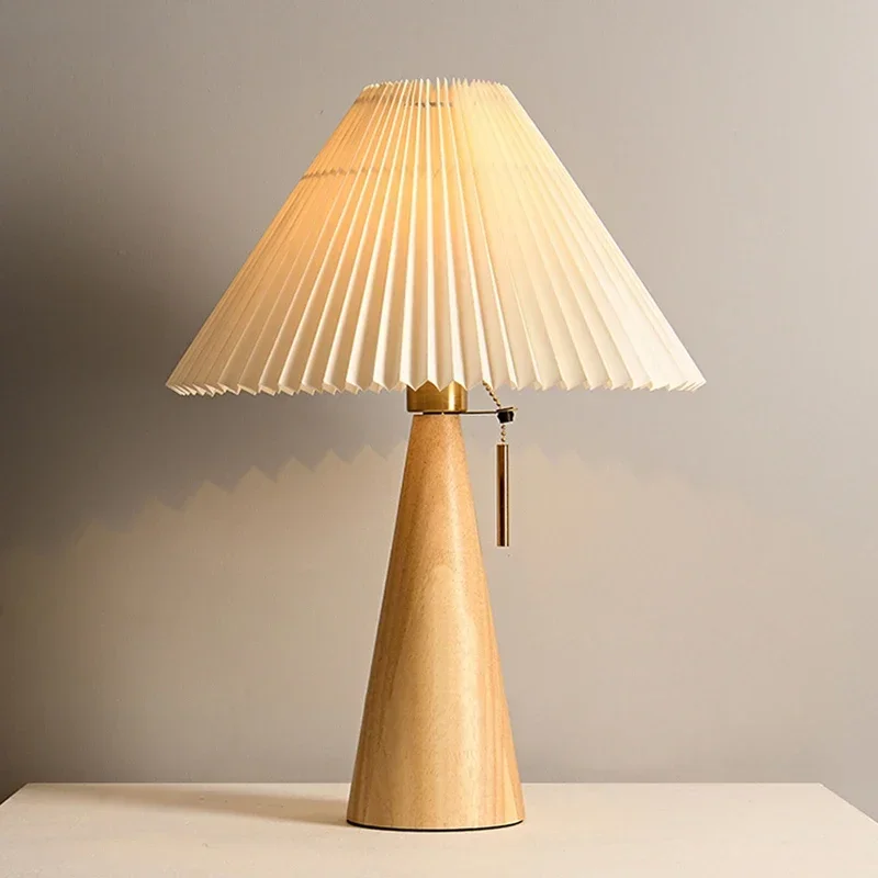 Retro Pleated Table Lamp Nordi - Lighting Decor For Bedroom review and price