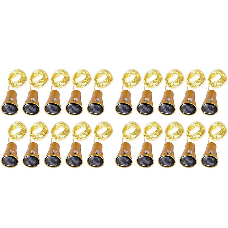 ABXF-20Pcs Solar Wine Bottle S - Decor Lighting Cork review and price
